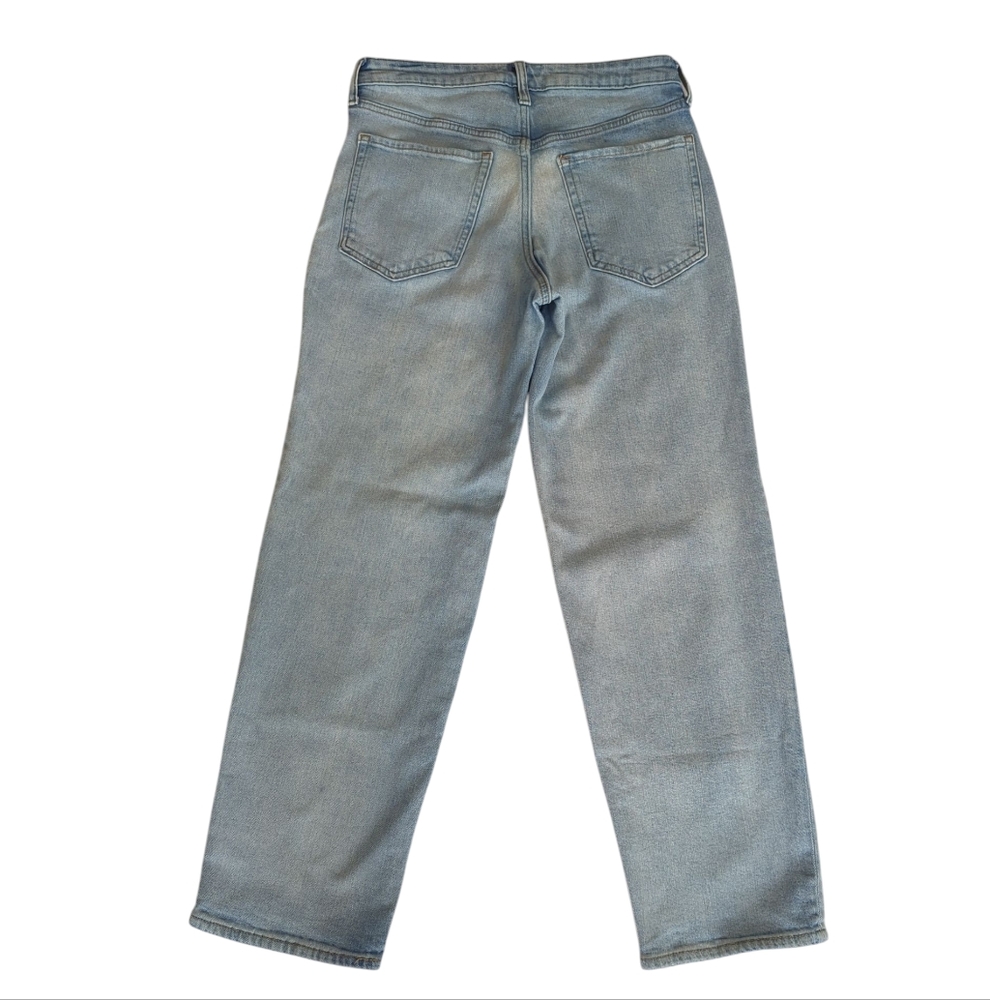 Old Navy High-Rise O.G. Loose Straight Secret-Smooth Pockets Mom Jeans 6 Blue - Picture 7 of 15